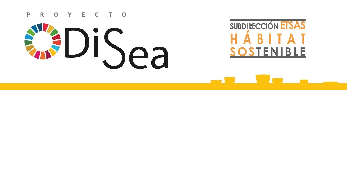 Logos del proyecto ODiSea y de la Subdirección de Hábitat Sostenible de la Escuela Técnica Superior de Arquitectura